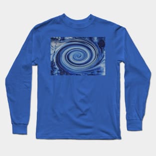 Fast Blue Swirl Long Sleeve T-Shirt